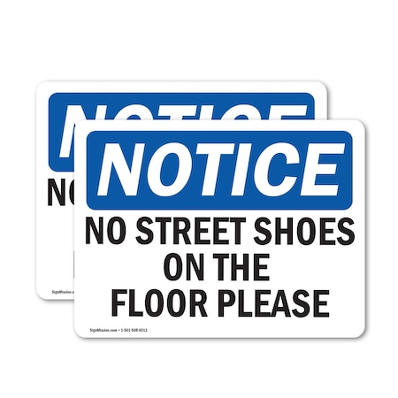 Signmission 5 in Height, 7 in Width, Vinyl Decal, Rectangle OS-2PACK-NS-D-57-L-14872